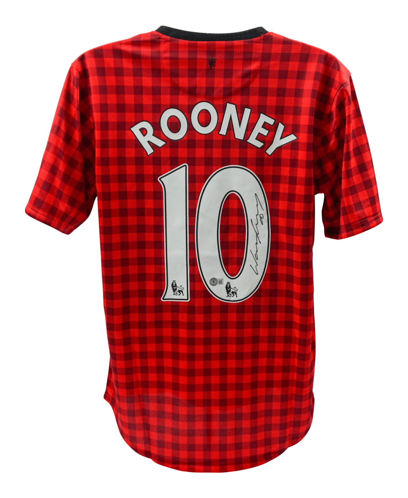 Wayne Rooney Signed Manchester United Home Soccer Jersey #10 with Beckett COA